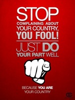 stop complaining about your country